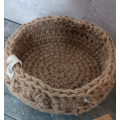 Мягкая корзинка из джута
